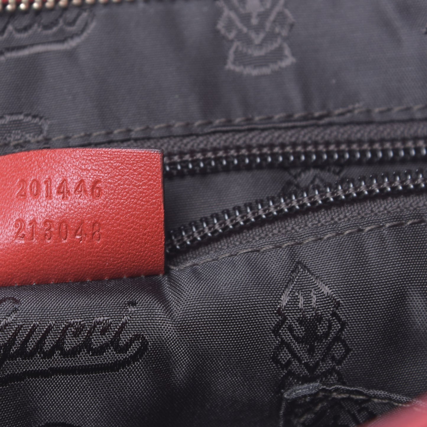 Guccissima Medium Flat Messenger Bag Red