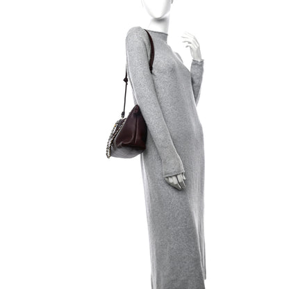 Loewe Mellow Nappa Medium Donut Chain Flamenco Knot Clutch Dark Burgundy 2 of 11