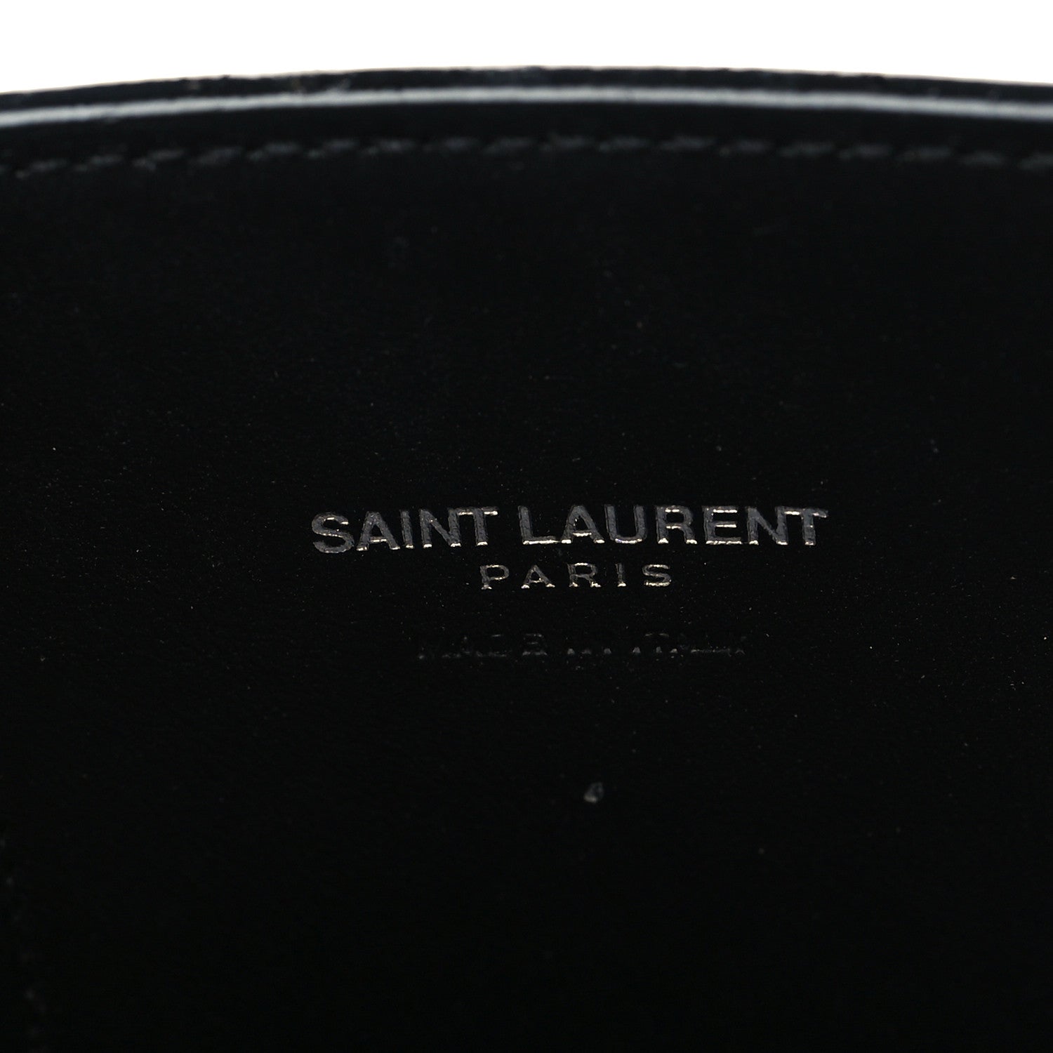 Saint Laurent Grained Calfskin Python Embossed Nano Sac De Jour Black 6 of 6