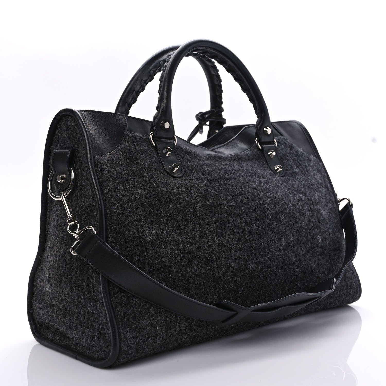 Balenciaga Alpaca Calfskin Classic Silver Hardware City Black 3 of 11