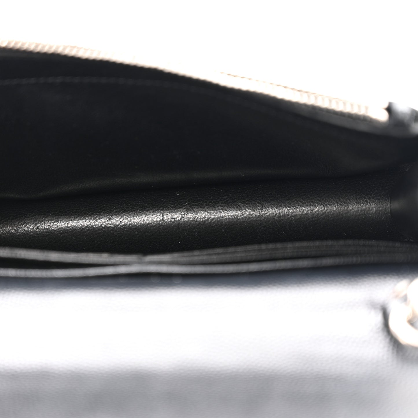 Grain De Poudre Classic Monogram Kate Tassel Chain Wallet Black