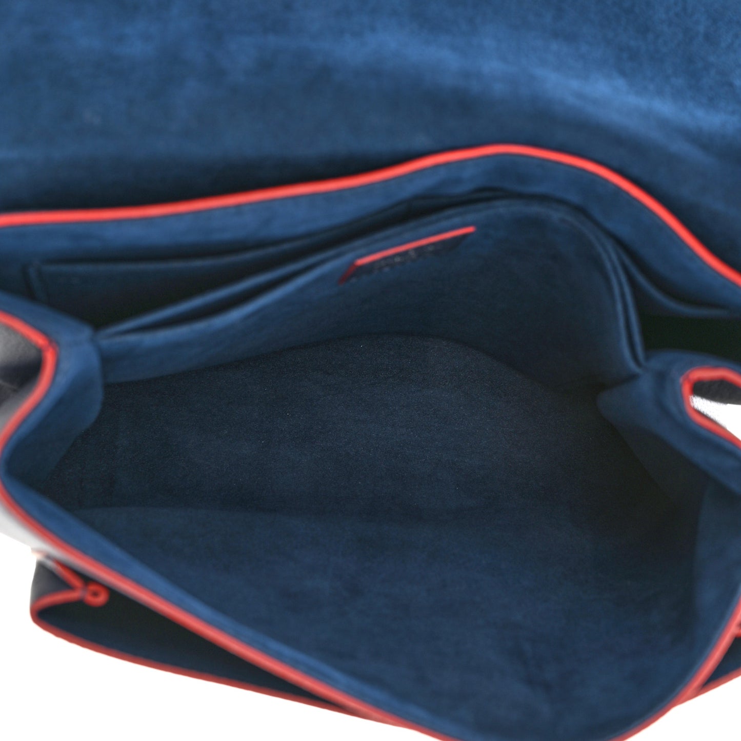 Soft Calfskin My Lockme Top Handle Marine Rouge