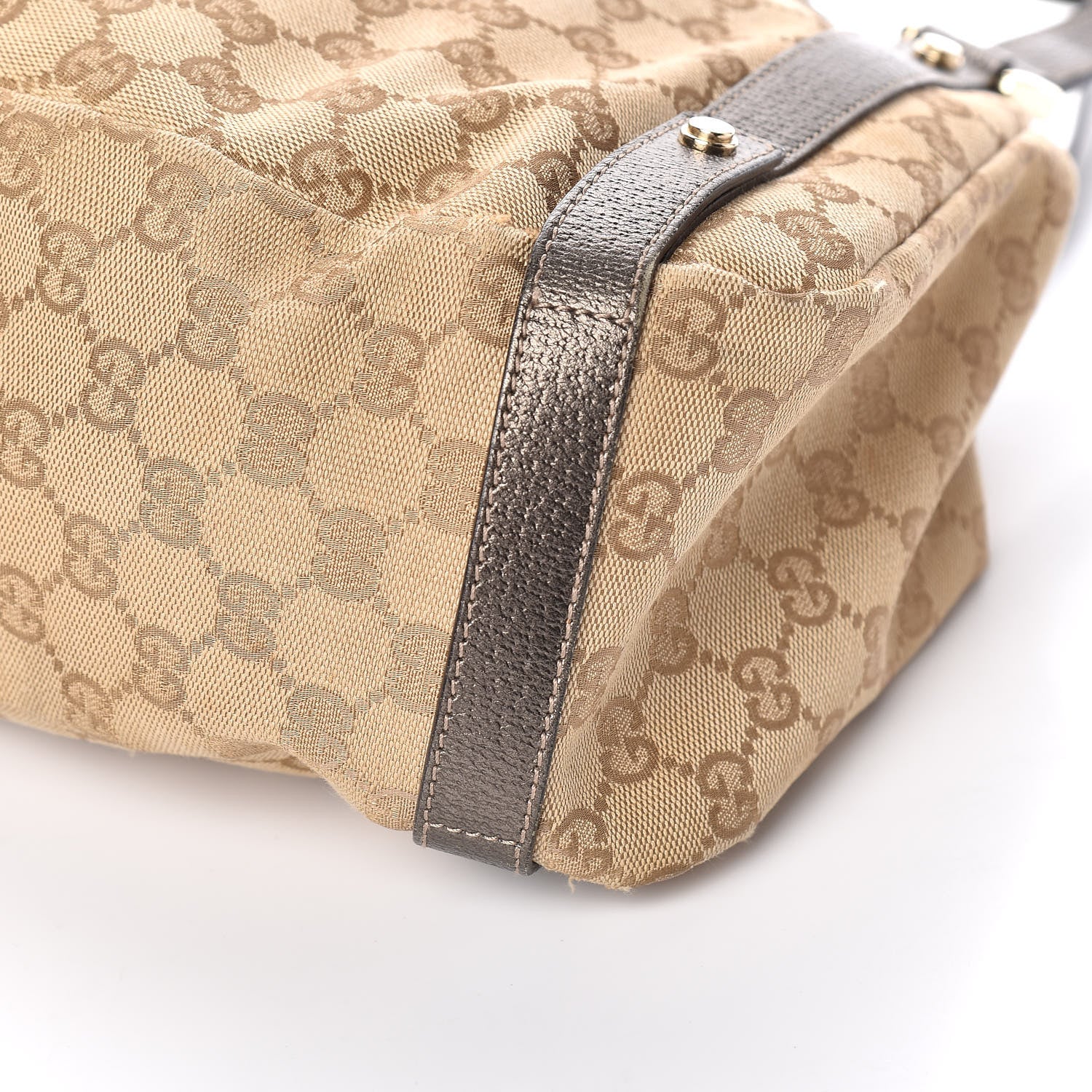 Gucci Monogram Medium Abbey Shoulder Bag Pewter 9 of 10