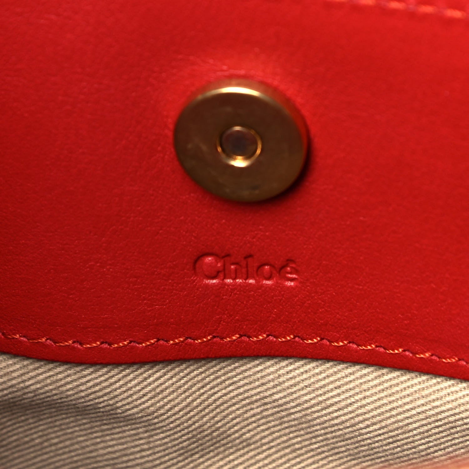 Chloe Calfskin Suede Small Roy Bag Earthy Red 6 of 8
