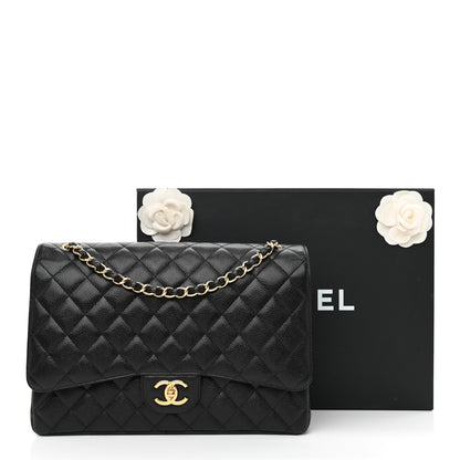 Chanel Caviar Quilted Maxi Double Flap Black 11 of 11