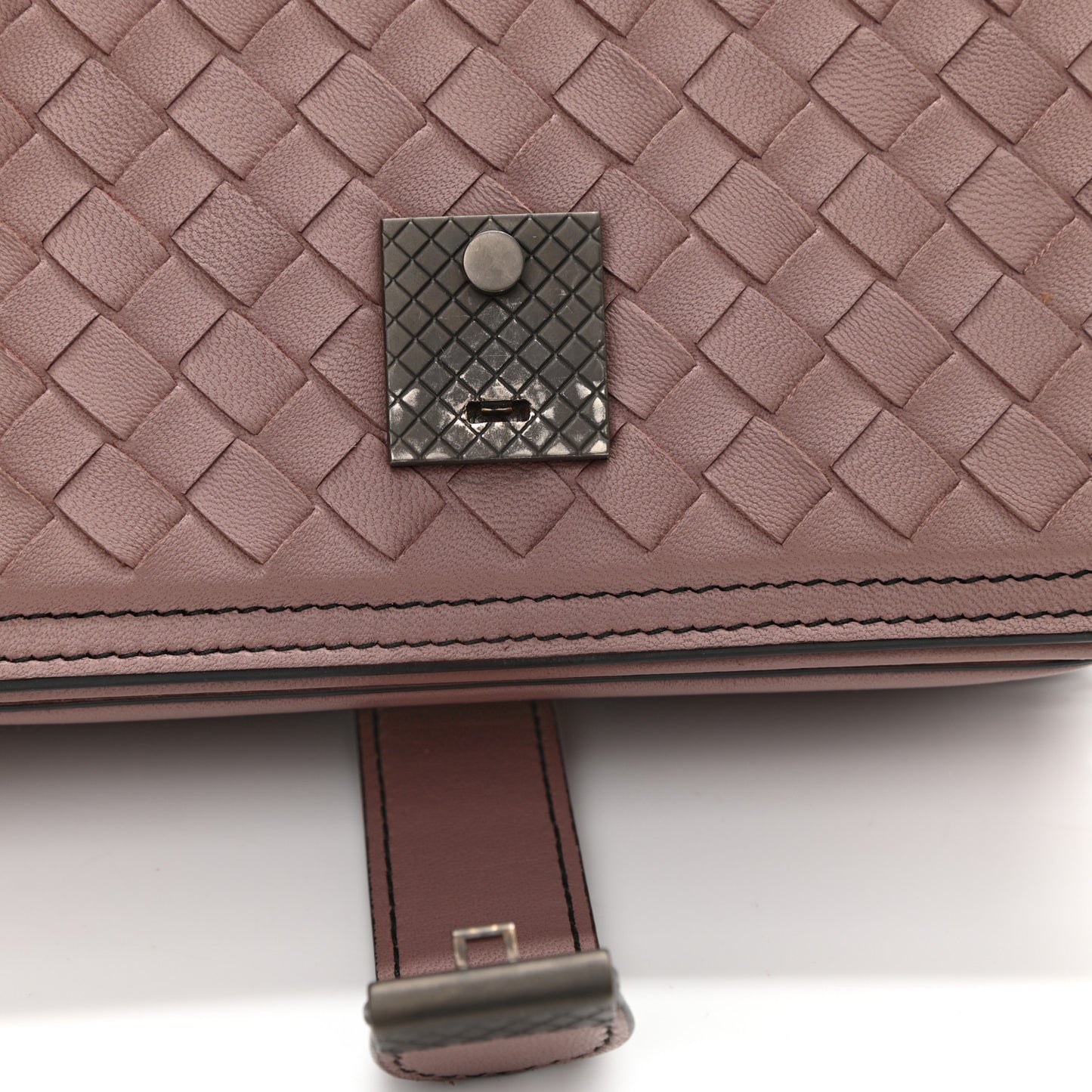 Nappa Intrecciato Small Runway Shoulder Bag Light Purple
