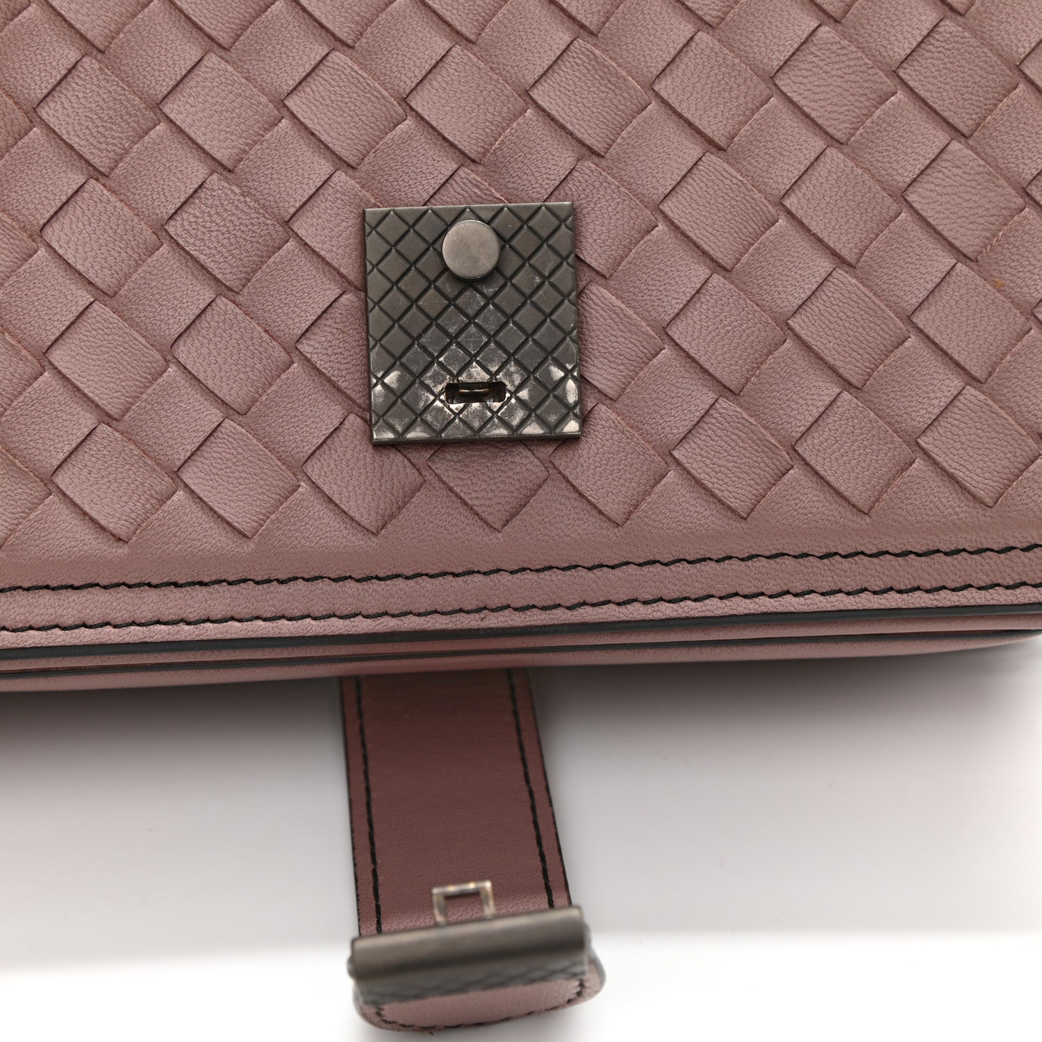 Bottega Veneta Nappa Intrecciato Small Runway Shoulder Bag Light Purple 9 of 10