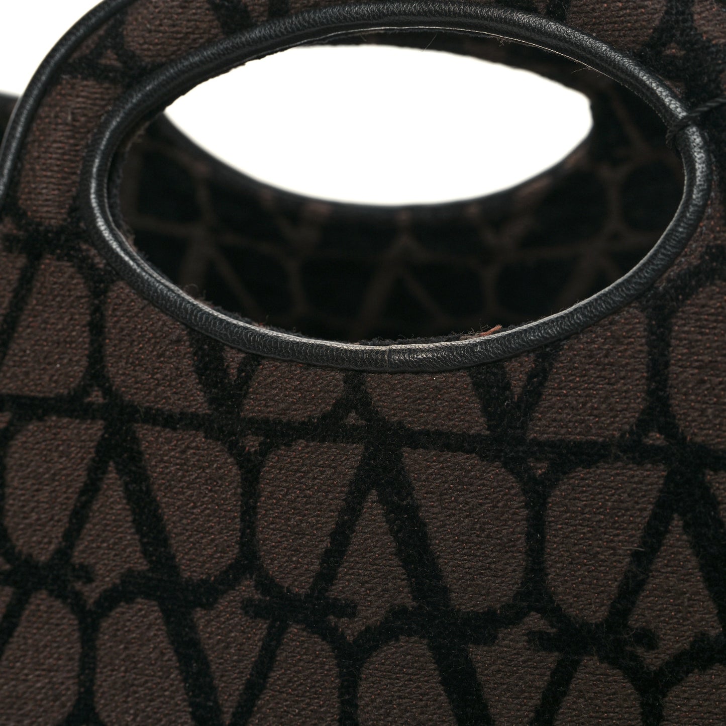 Toile Iconographe Goatskin Le Troisieme Shopping Bag Black Fondant