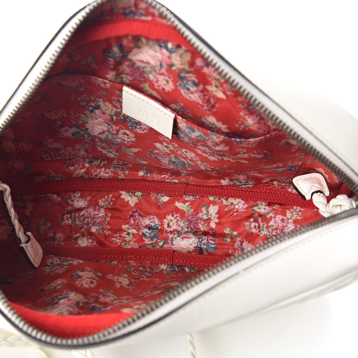 Gucci Calfskin Web Trapuntata Small Shoulder Bag Off White 5 of 9