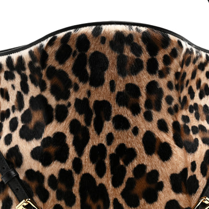 Givenchy Goat Hair Medium Leopard Voyou Bag Black Beige 8 of 10