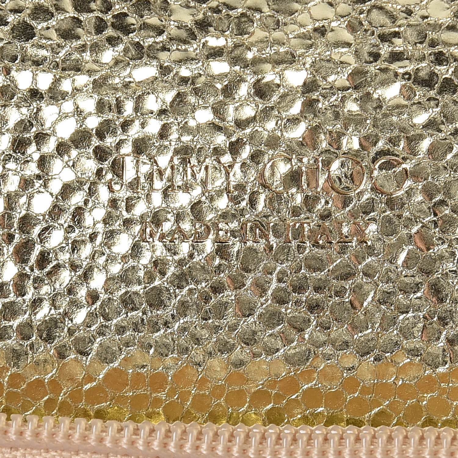 Jimmy Choo Glitter Fabric Reese Clutch Wallet Metallic 7 of 10