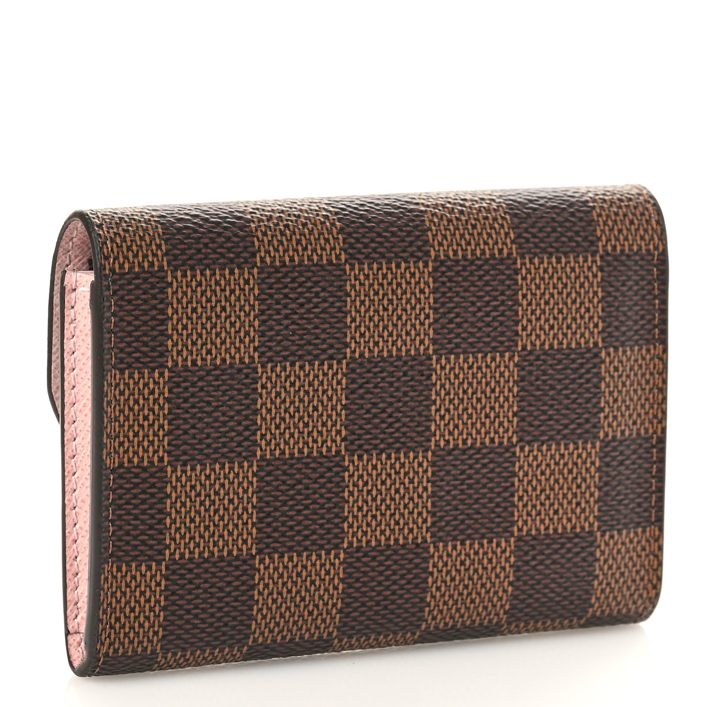Damier Ebene Rosalie Coin Purse Rose Ballerine