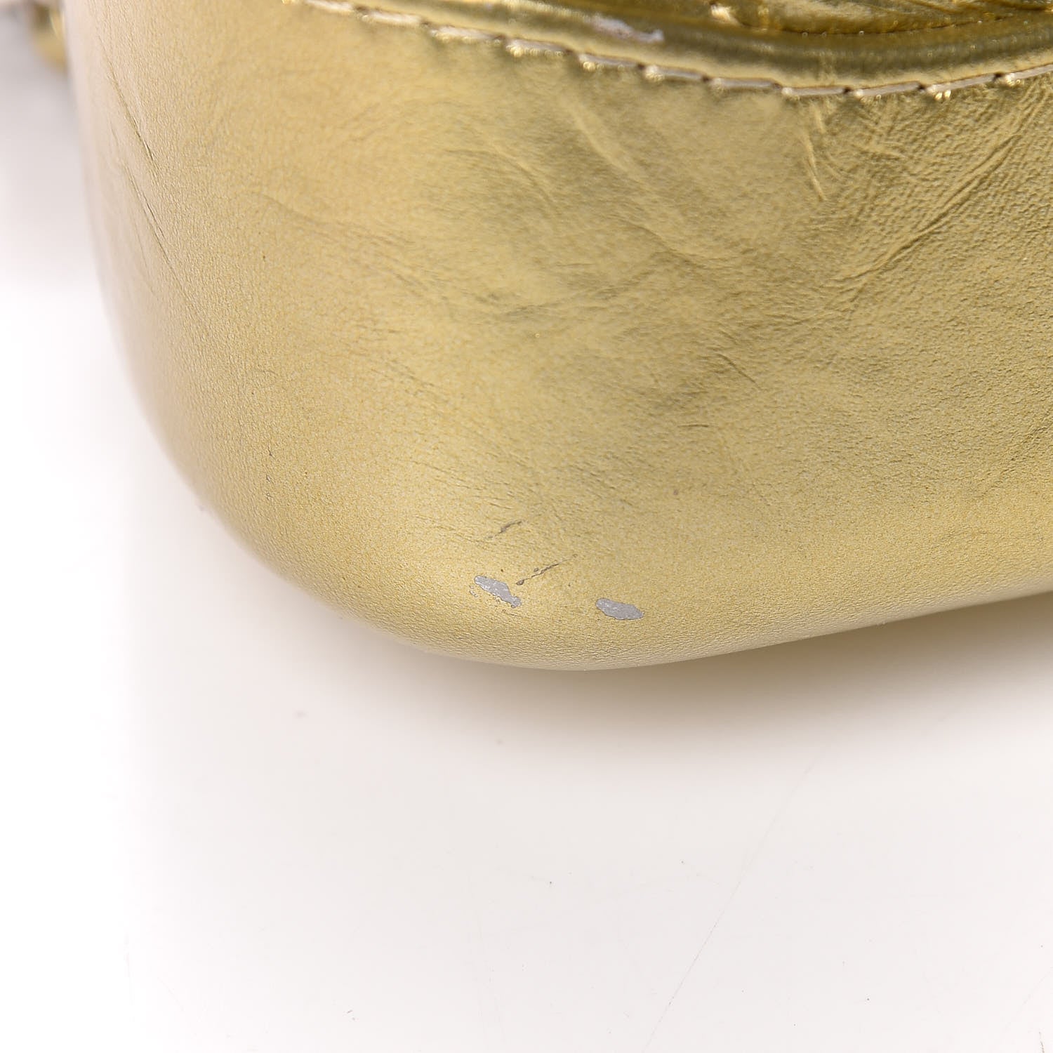 Chanel Metallic Aged Calfskin Quilted Small Gabrielle Hobo Gold 11 of 13
