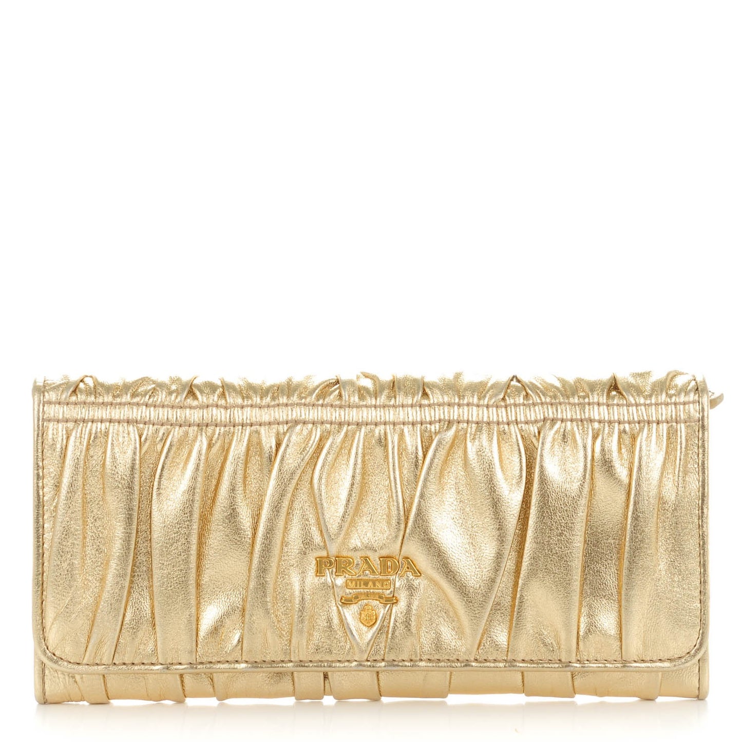 Nappa Gaufre Continental Wallet Platino
