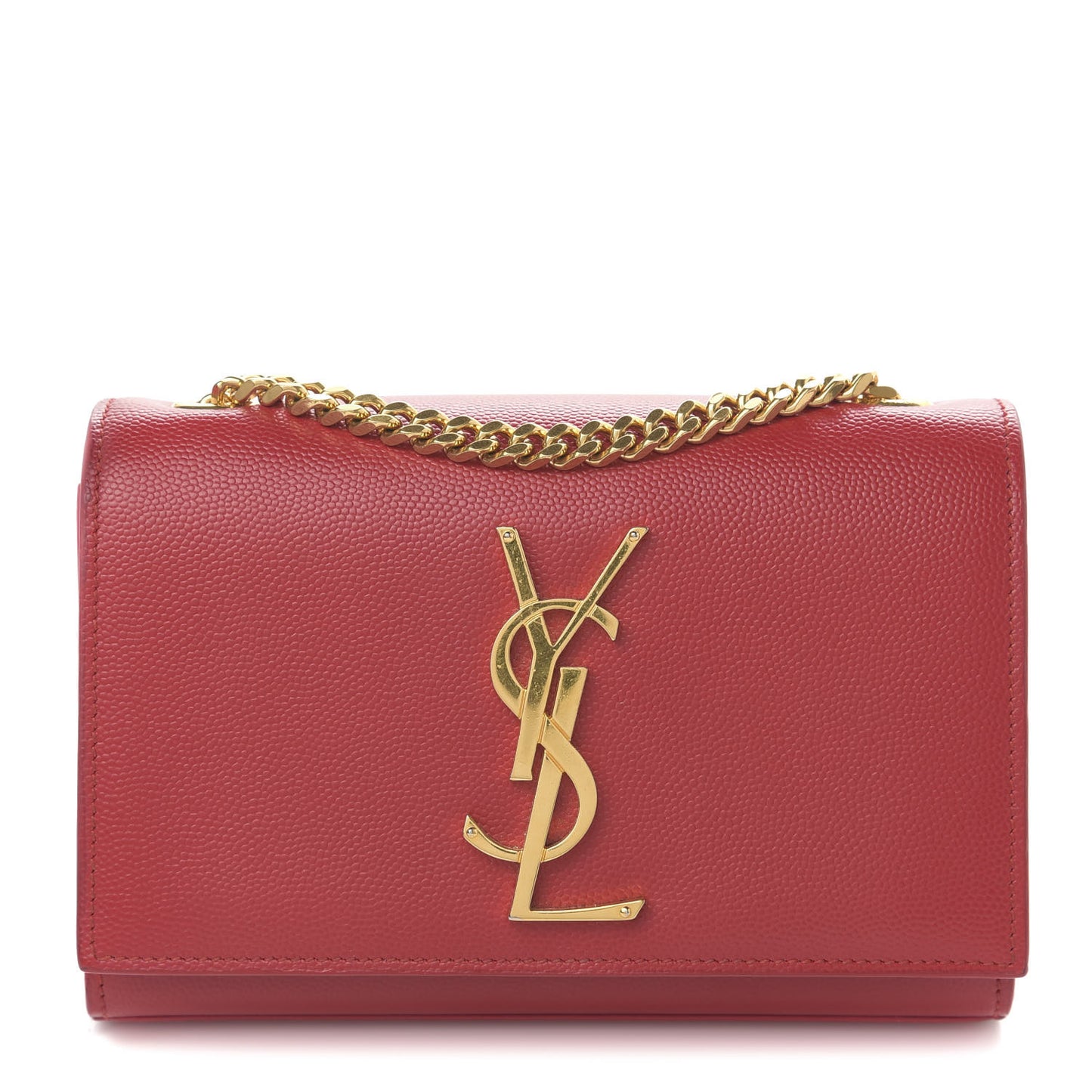 Grain De Poudre Small Monogram Kate Satchel Red