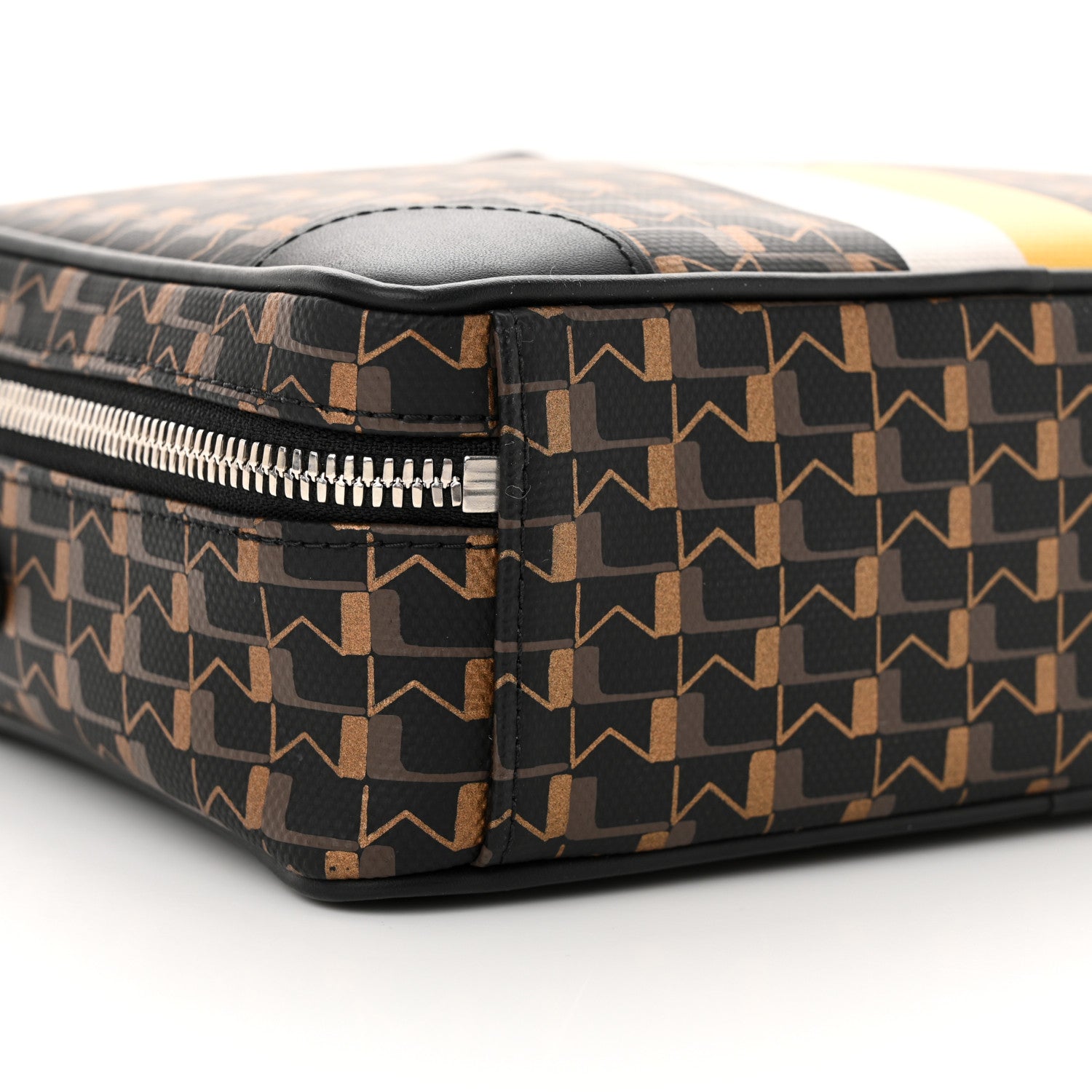 Moynat Toile 1920 Camera Bag Carbon Bronze Yellow 9 of 10