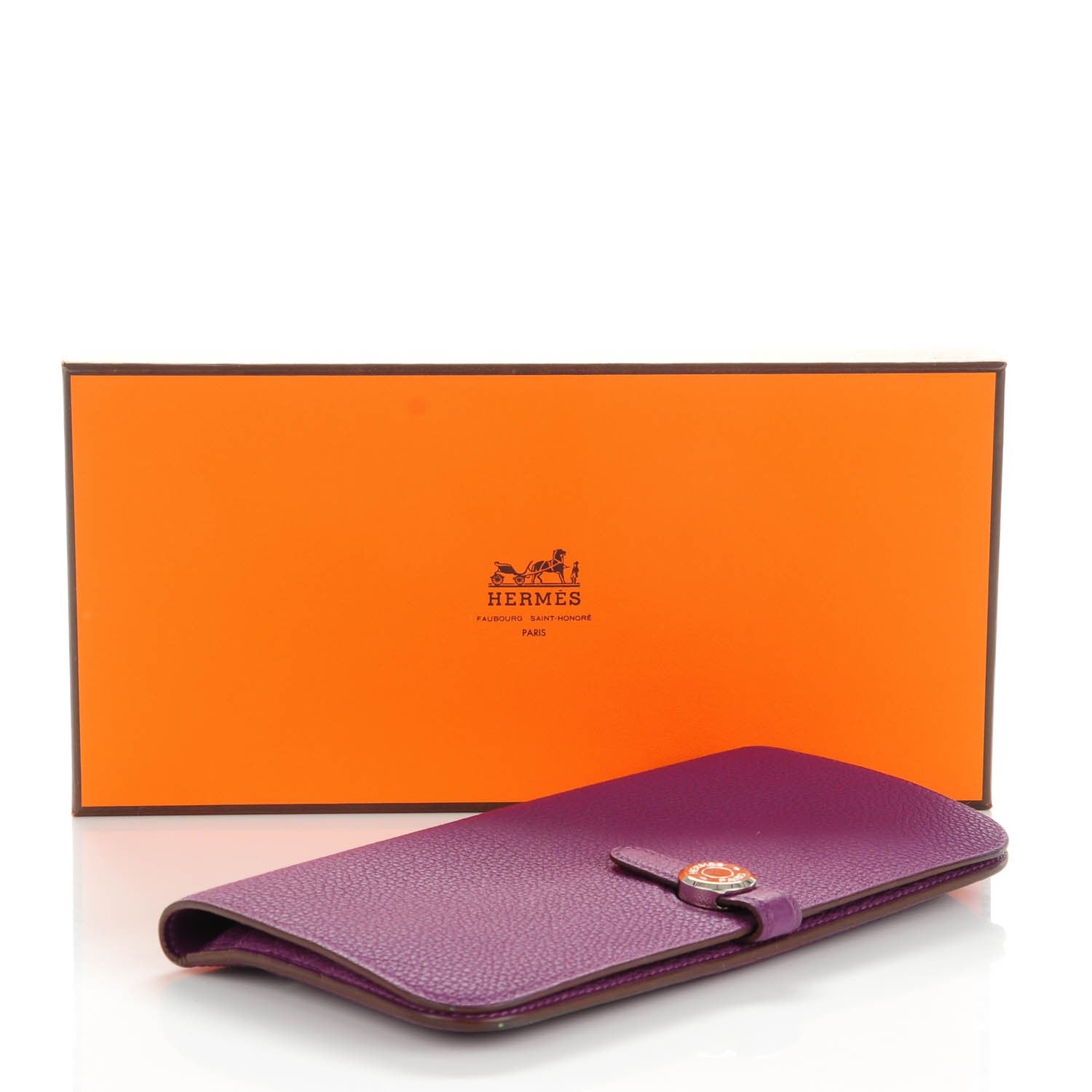 Hermes Togo Dogon Recto Verso Wallet Ultraviolet 4 of 8
