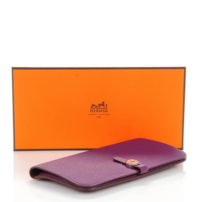 Hermes Togo Dogon Recto Verso Wallet Ultraviolet 4 of 8
