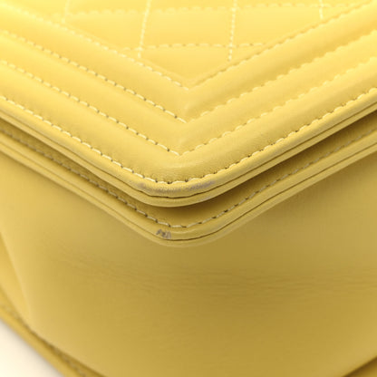 Chanel Calfskin Quilted Medium Boy Flap Yellow 9 of 14