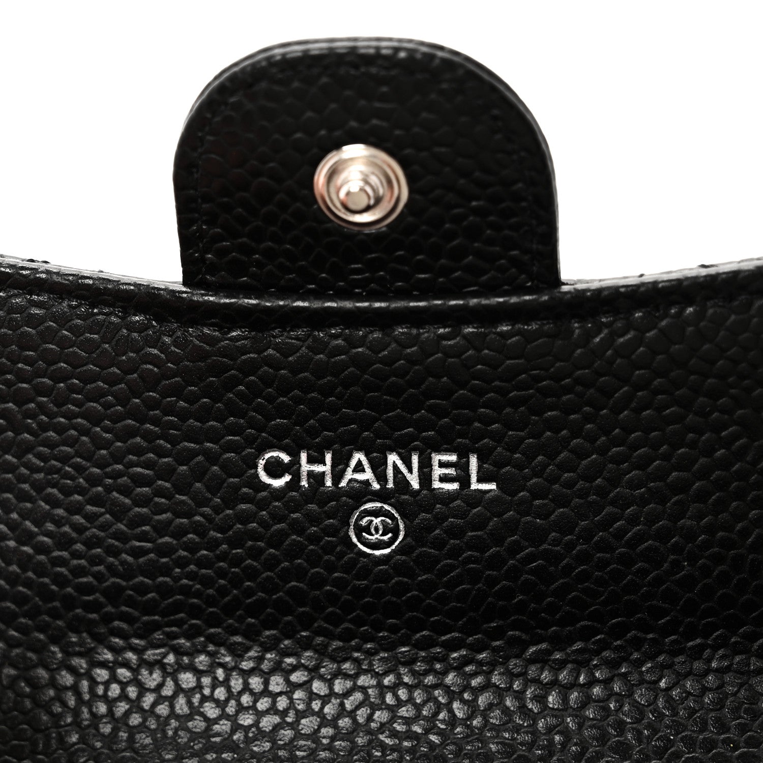 Chanel Caviar Quilted Flap Card Holder Wallet Black 6 of 9