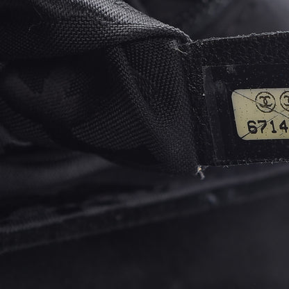 Chanel Suede Stitched Single Flap Black 8 of 15