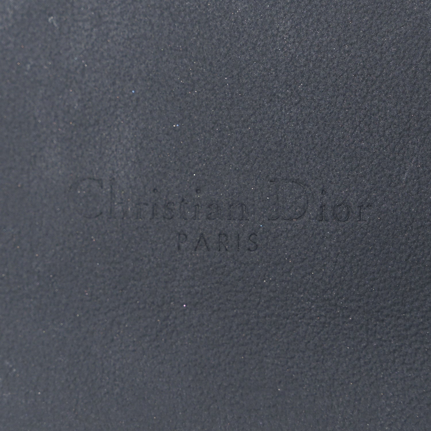 Christian Dior Ultra Matte Calfskin Saddle Chain Wallet Pouch Black 6 of 10
