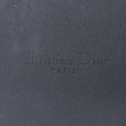 Christian Dior Ultra Matte Calfskin Saddle Chain Wallet Pouch Black 6 of 10