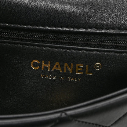 Chanel Lambskin Quilted Small Color Match Flap Black Multicolor 6 of 10