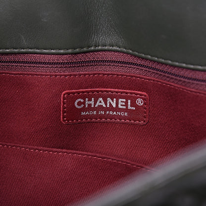 Chanel Patent Quilted Large Coco Shine Shopping Tote Dark Green 6 of 9