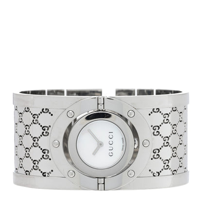 Gucci Stainless Steel Mother of Pearl 33mm Twirl Quartz Watch 2 of 5