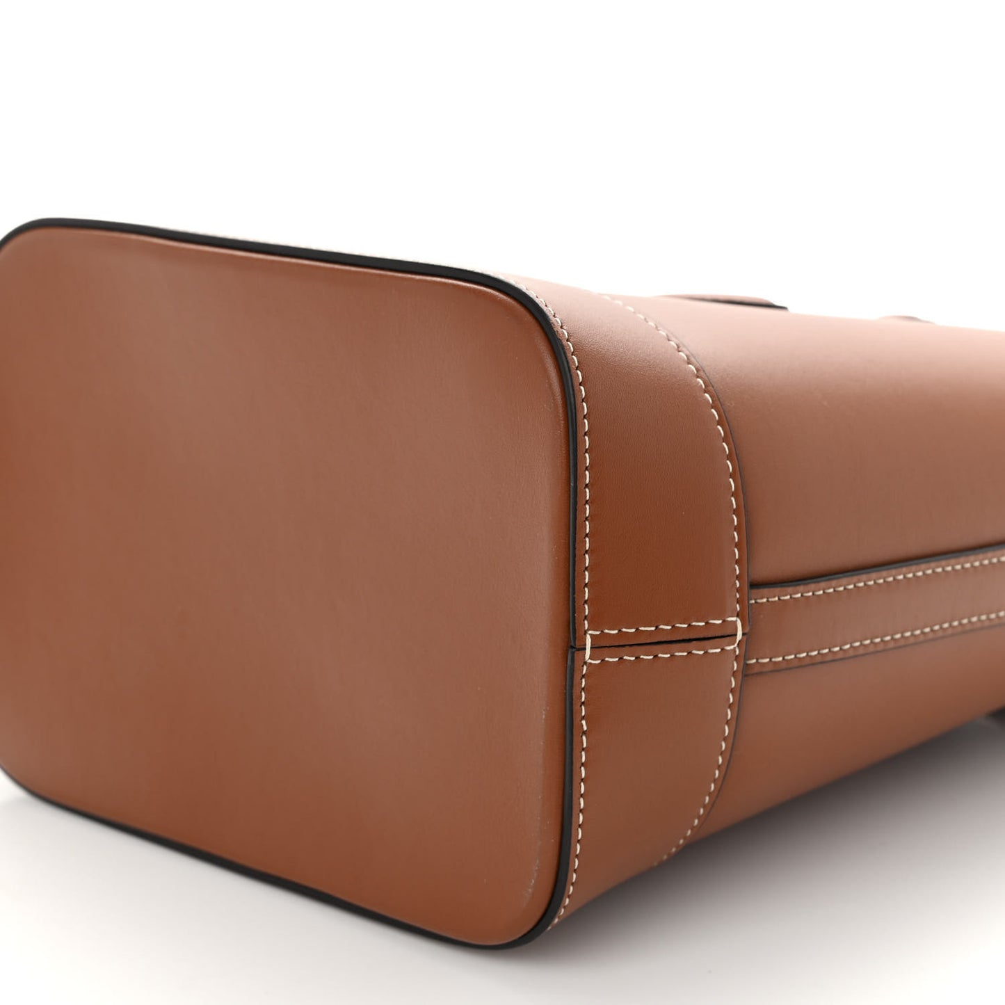 Smooth Calfskin Small Cuir Triomphe Bucket Bag Tan