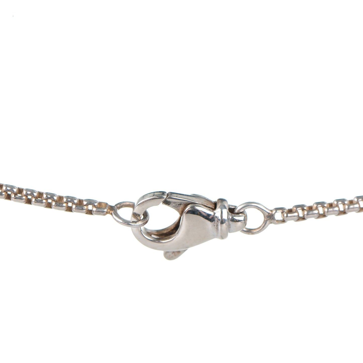 Sterling Silver Diamond Blue Topaz 7mm Petite Albion Pendant Necklace