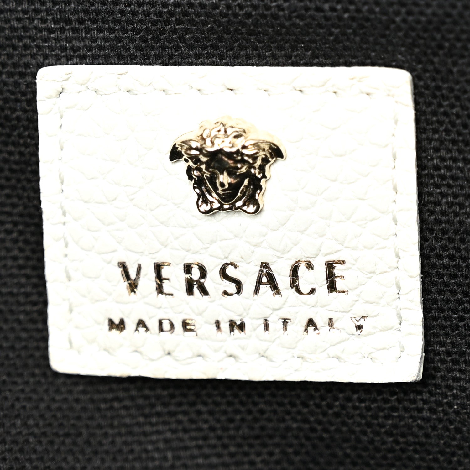 Versace Grained Calfskin Palazzo Bowler White 6 of 13