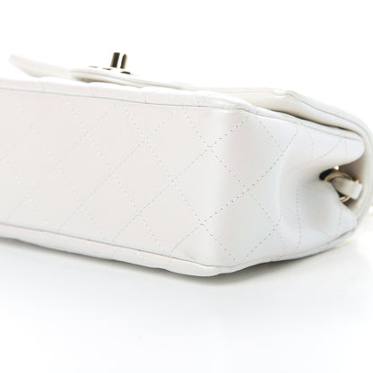 Chanel Iridescent Calfskin Quilted Mini Rectangular Flap White 10 of 11