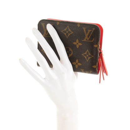 Louis Vuitton Monogram Insolite Coin Purse Wallet Red 2 of 7