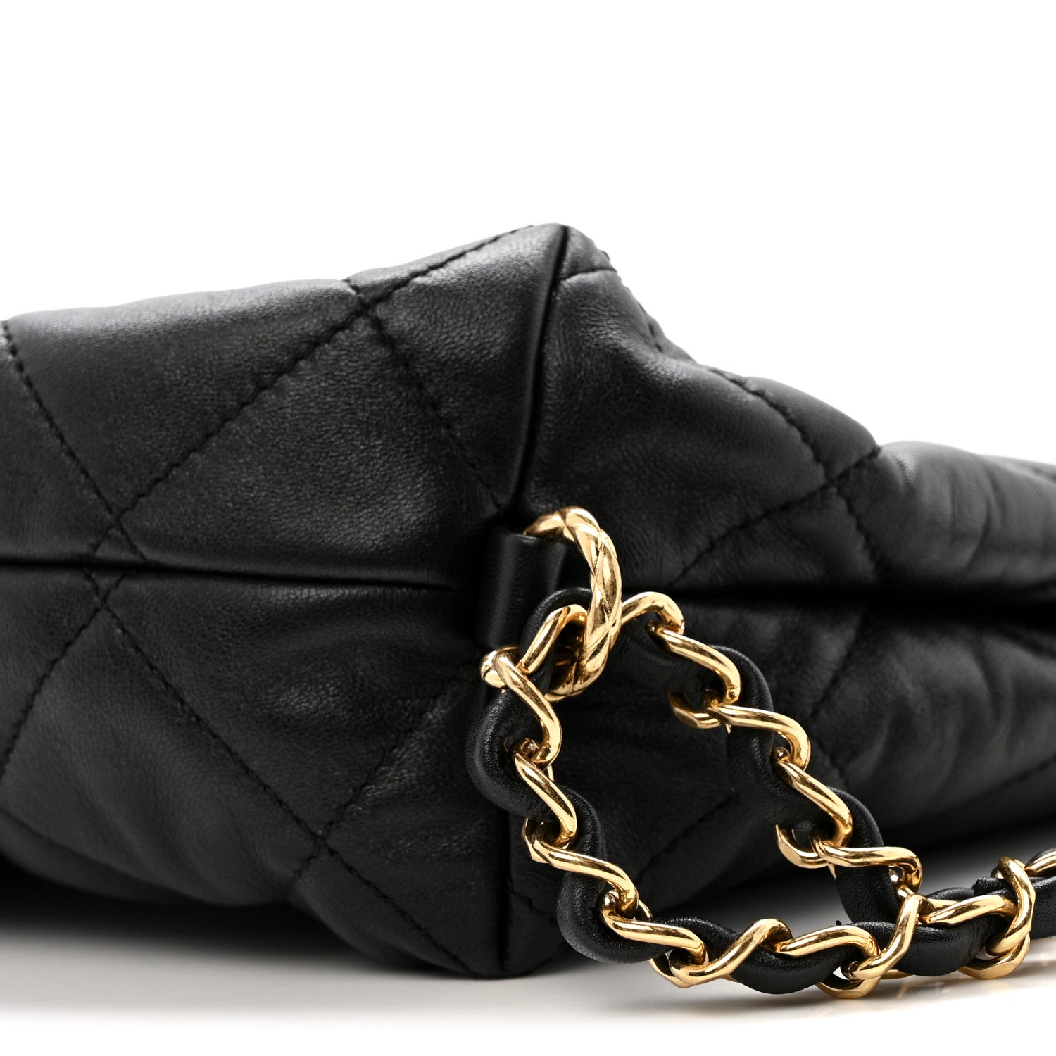 Chanel Lambskin Quilted Maxi Hobo Black 11 of 11