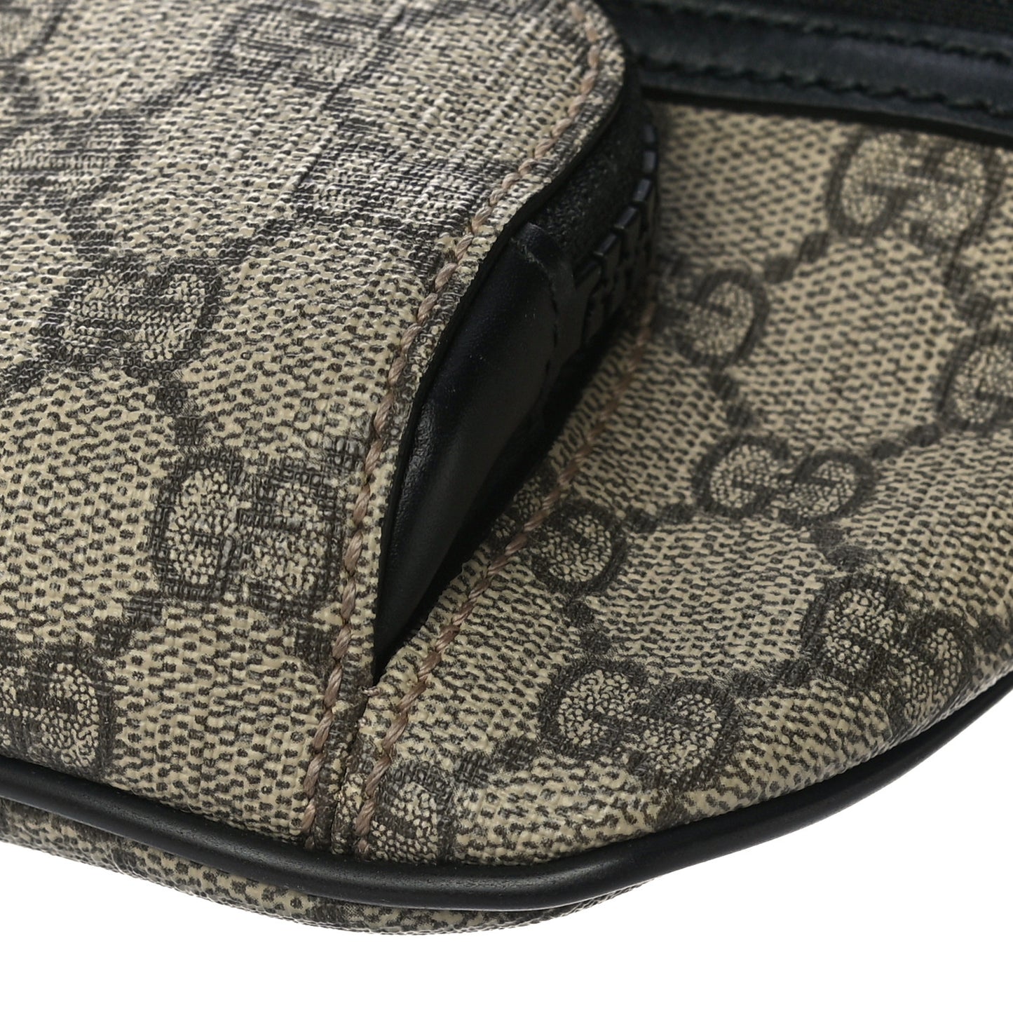GG Supreme Monogram Belt Bag Black