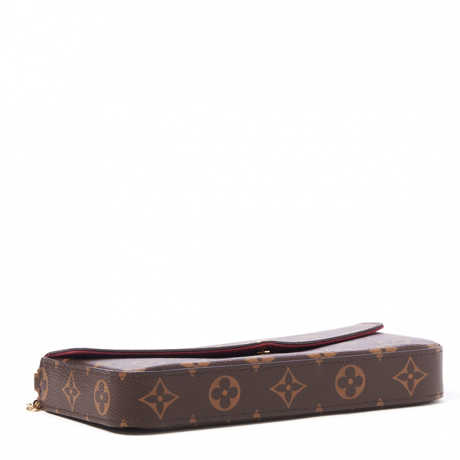 Louis Vuitton Monogram Pochette Felicie Chain Wallet Fuchsia 5 of 9
