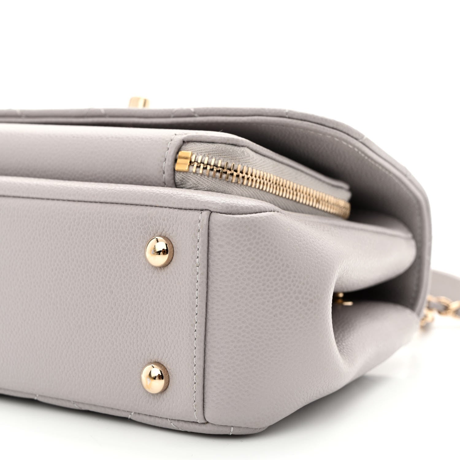 Chanel Caviar Quilted Small Business Affinity Flap Grey 10 of 11