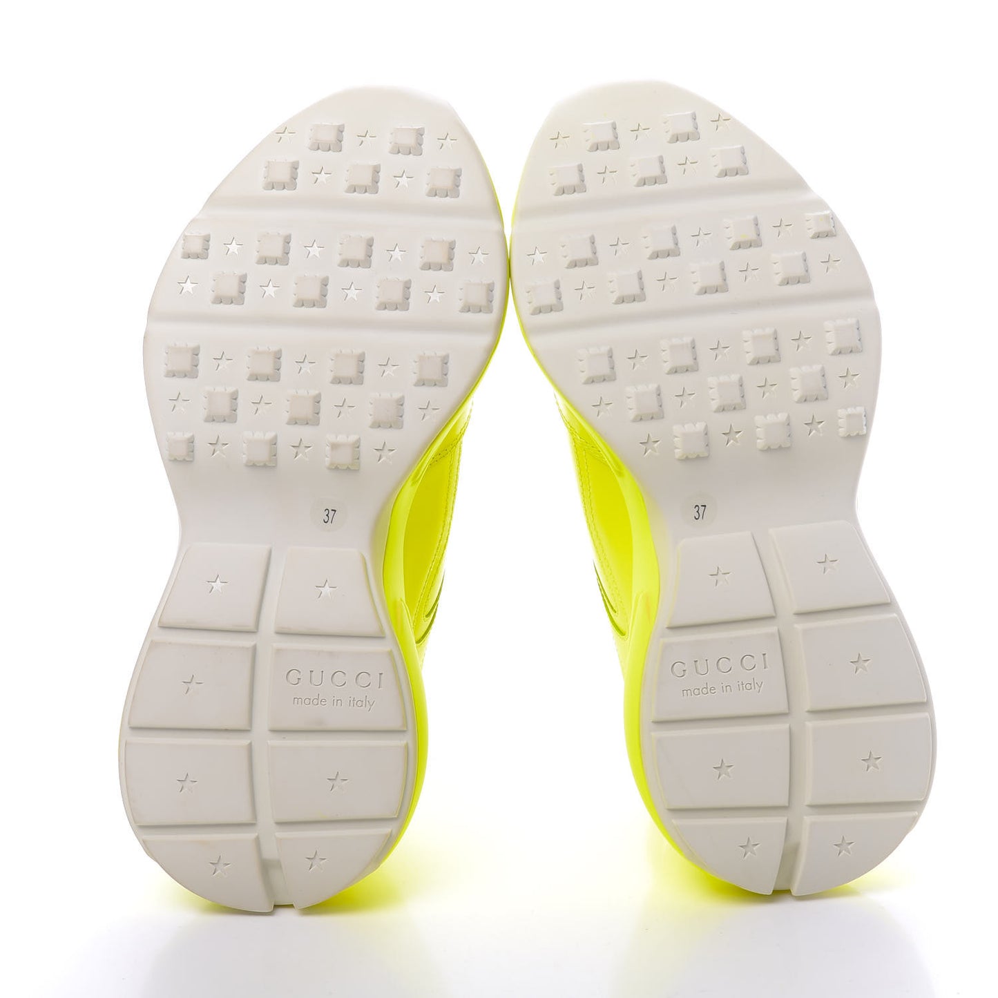 Calfskin Rhyton Sneakers 37 Fluo Yellow