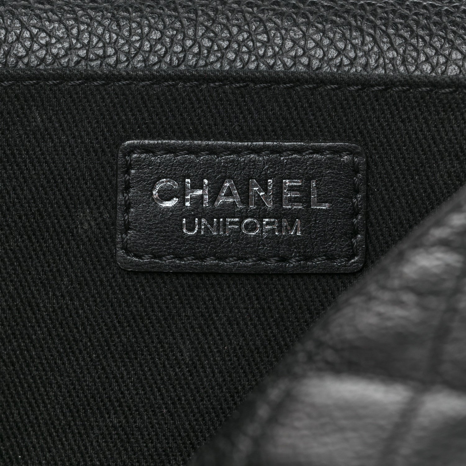 Chanel Grained Calfskin Quilted 2.55 Reissue Flap Belt Bag Clutch Black 6 of 9