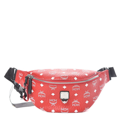 MCM Visetos Small Fursten Belt Bag Red 1 of 9