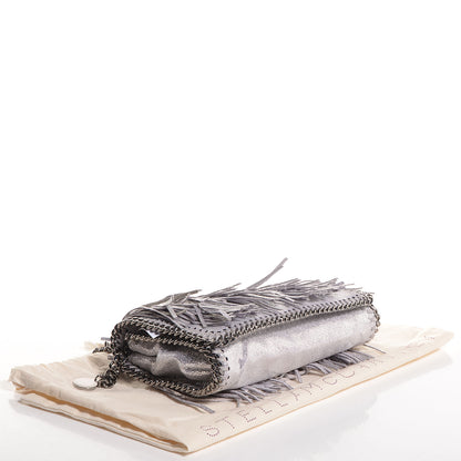 Stella McCartney Faux Suede Fringe Falabella Crossbody Platinum 4 of 8
