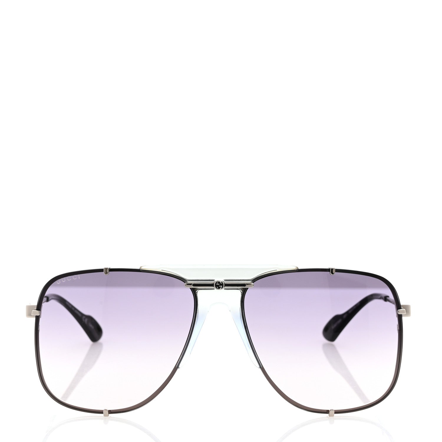 Gucci Metal Square Frame Sunglasses GG0739S Black 2 of 8