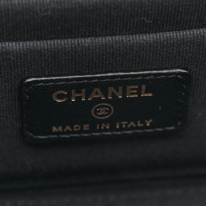 Chanel Lambskin Quilted Small Top Handle Vanity Case With Chain Black 6 of 12