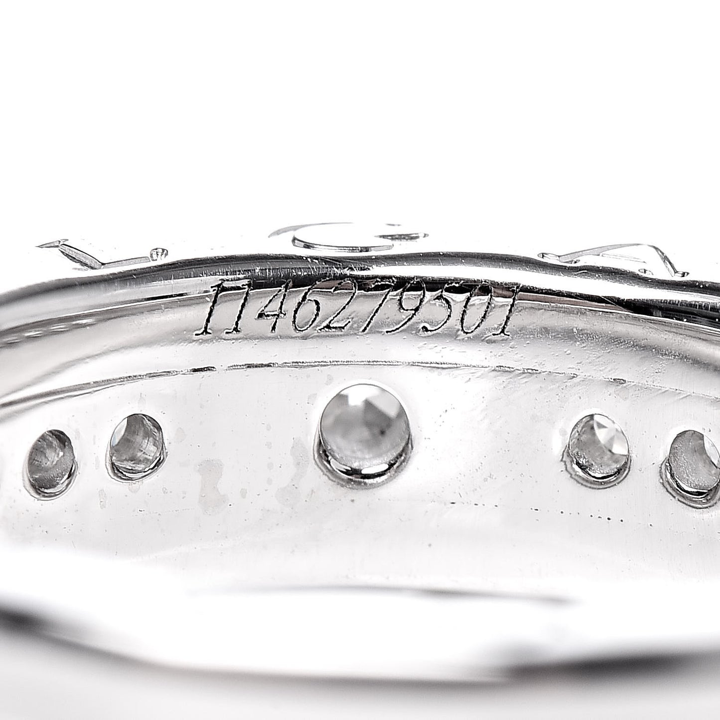 18K White Gold Diamond .30ct B.Zero1 Engagement Ring 48 4.5