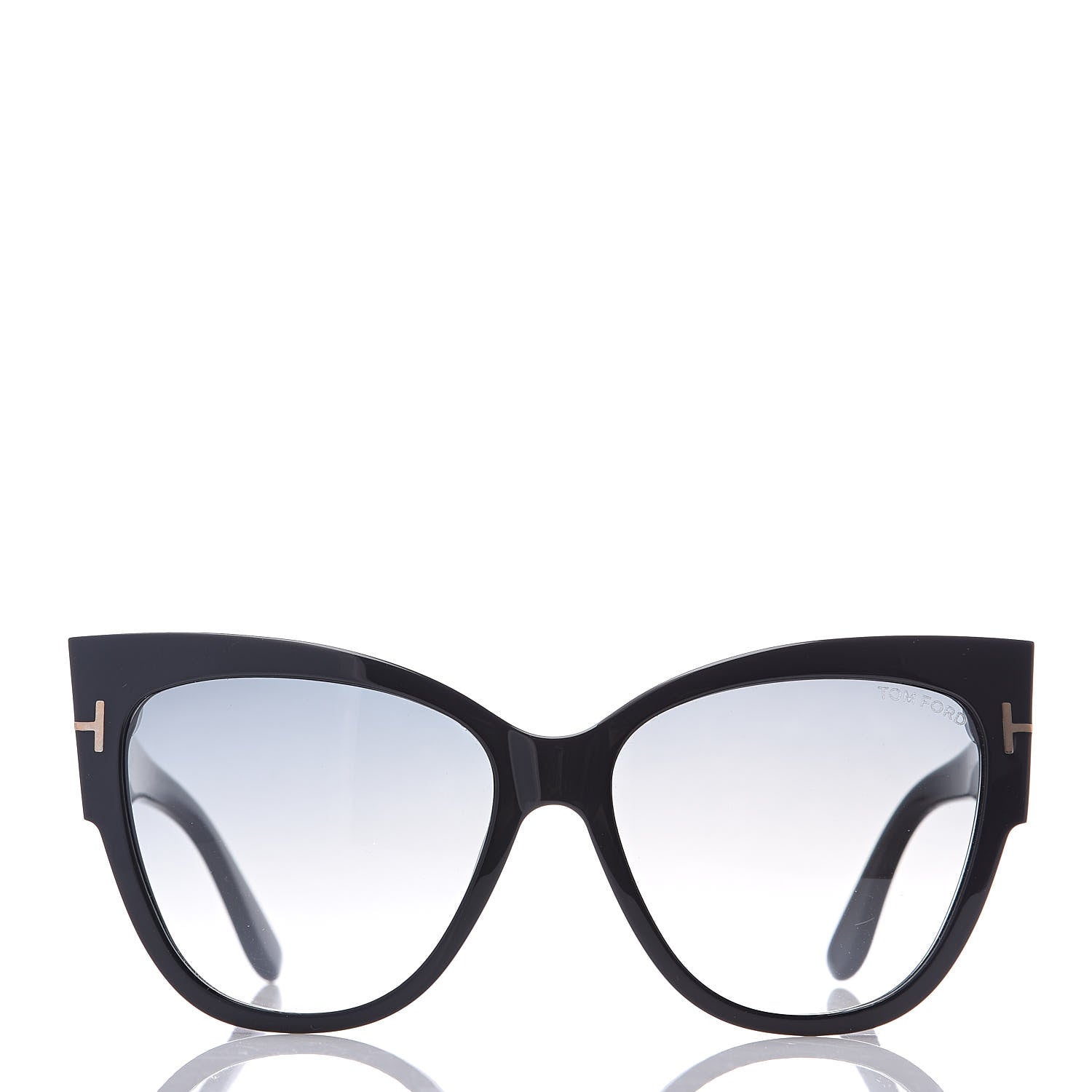 Tom Ford Acetate Anoushka Cat Eye Sunglasses TF371 Black 3 of 7