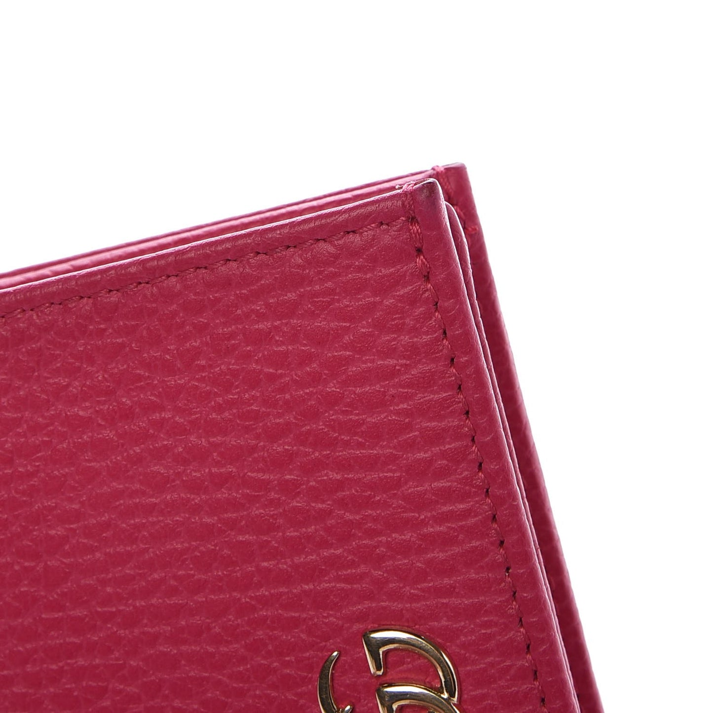 Dollar Calfskin GG Marmont Card Case Box Pink