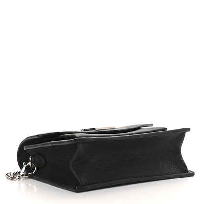 Louis Vuitton Soft Calfskin Mini My Lockme Chain Pochette Black 4 of 8