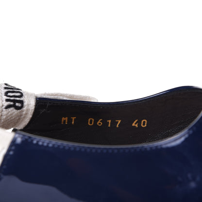 Christian Dior Patent Ribbon J'Adior Slingback 65mm Pumps 40 Blue 10 of 10